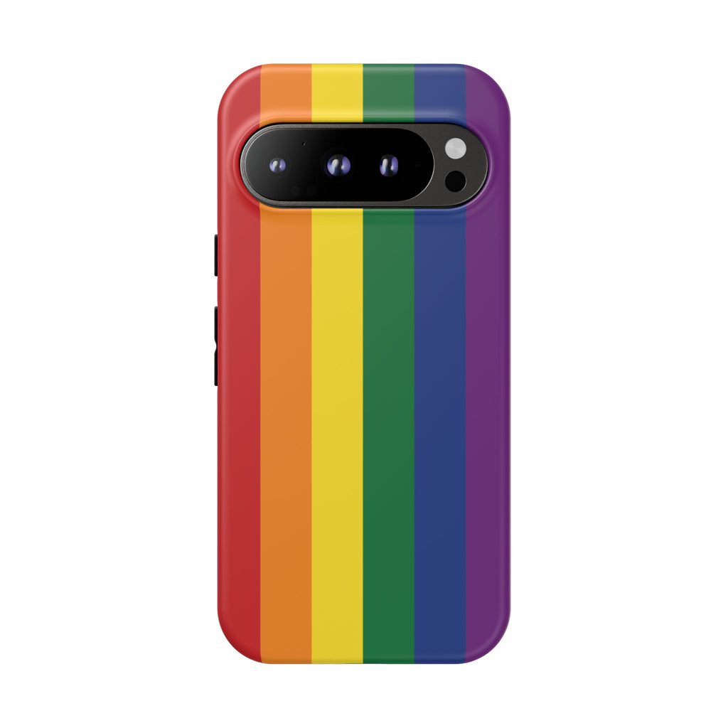 LGBTQ Rainbow Flag Tough Phone Case for iPhone, Galaxy, or Google Pixel