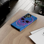 Neon Zebra Skull Tough Phone Case for iPhone, Galaxy, or Google Pixel