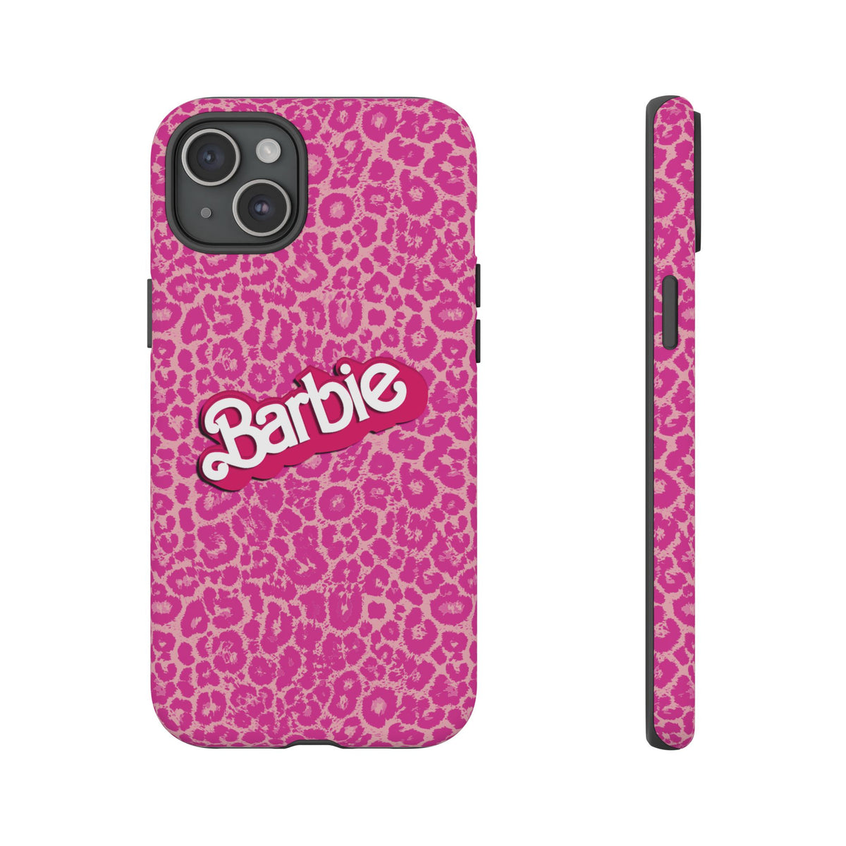 Hot Neon Pink Leopard Barb Tough Phone Case iPhone, Galaxy, or Google Pixel