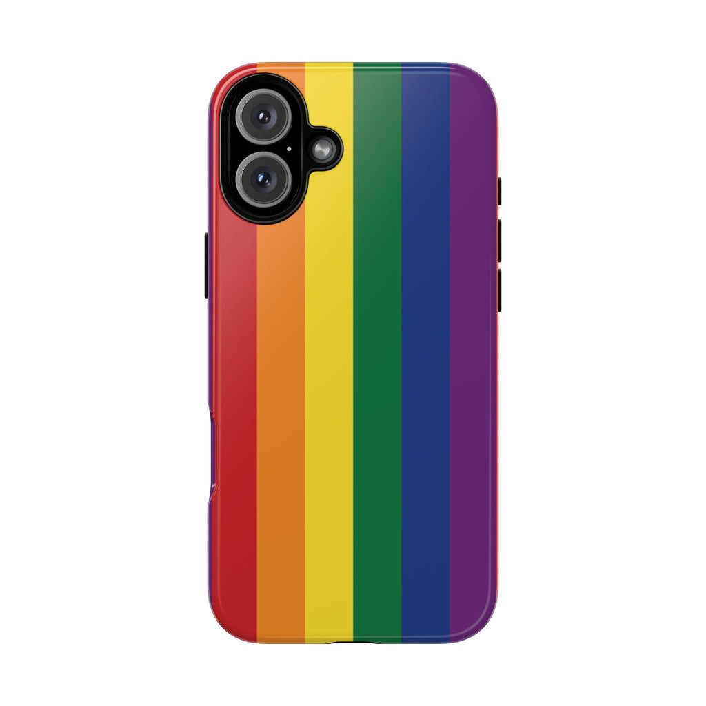 LGBTQ Rainbow Flag Tough Phone Case for iPhone, Galaxy, or Google Pixel