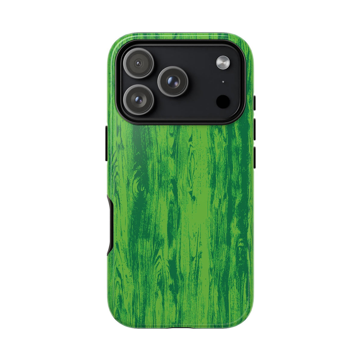 Neon Green Wood Tough Phone Case iPhone, Galaxy, or Google Pixel