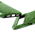 Neon Green Zebra Tough Phone Case iPhone, Galaxy, or Google Pixel