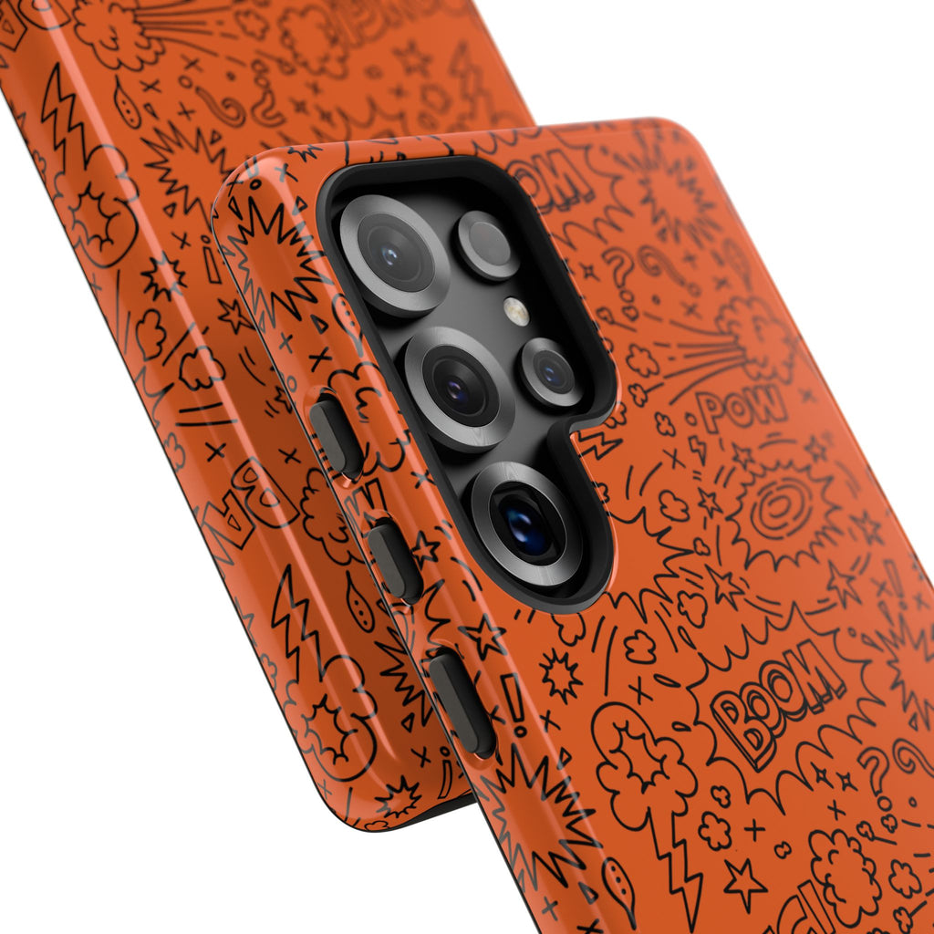 Wow Orange Tough Case for iPhone, Galaxy, or Google Pixel