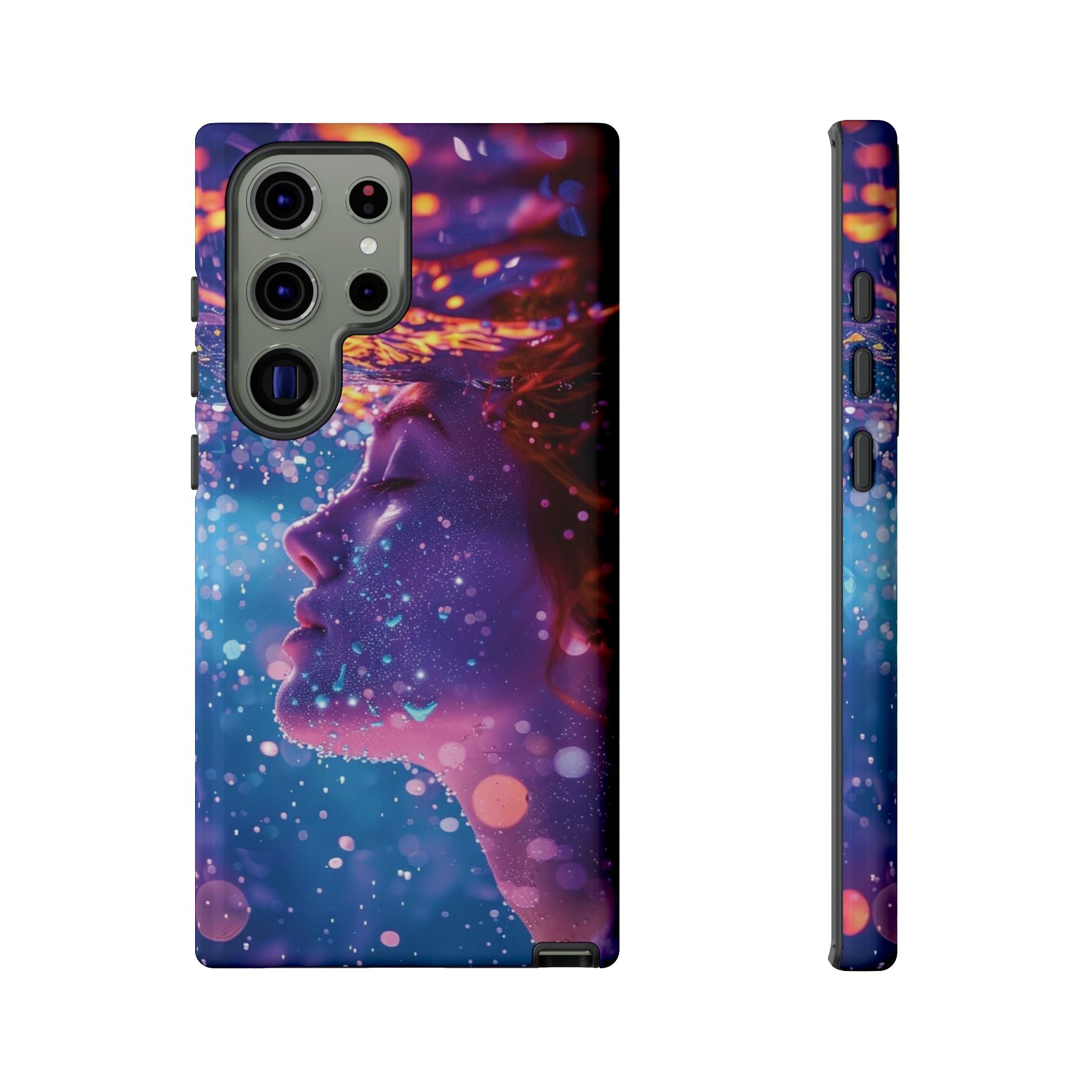 Meditating Underwater Tough Phone Case for iPhone, Galaxy, or Google Pixel