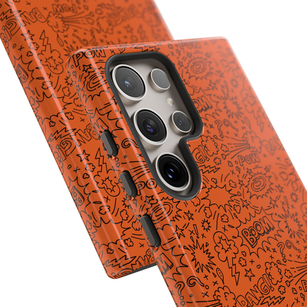 Wow Orange Tough Case for iPhone, Galaxy, or Google Pixel