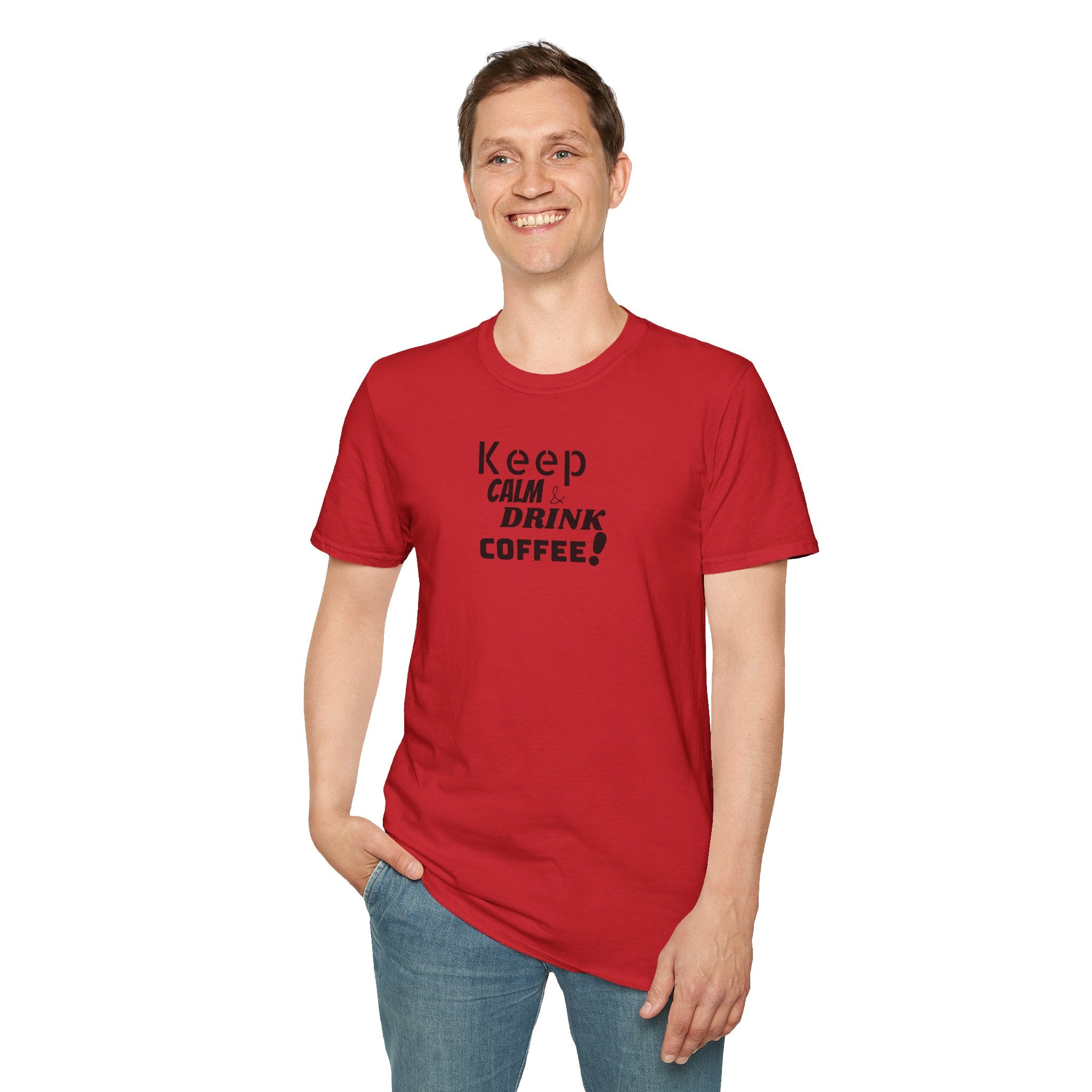 Keep Calm... Coffee Unisex Softstyle T-Shirt