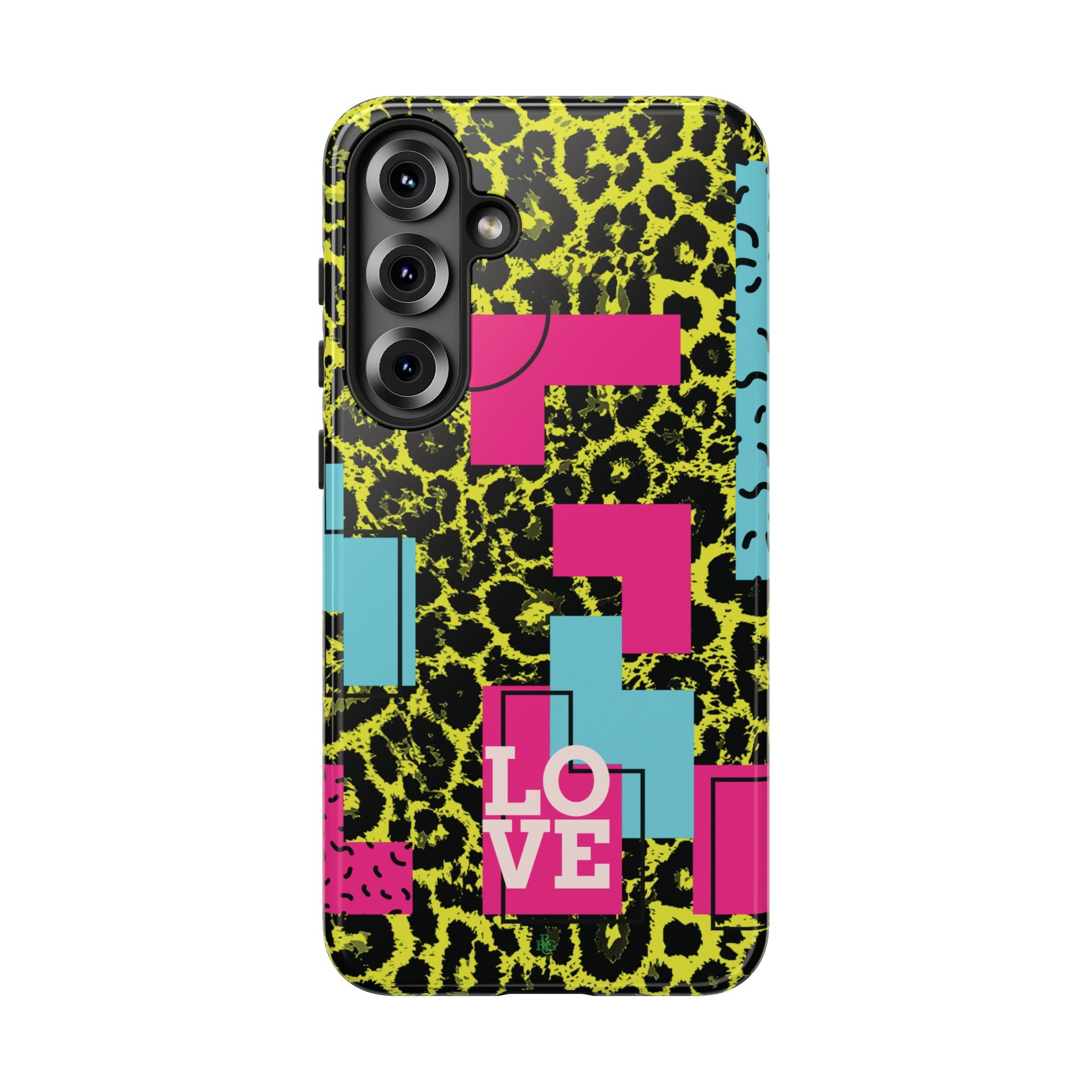 LOVE Neon Yellow RG Phone Case iPhone, Galaxy and Google Tough Cases