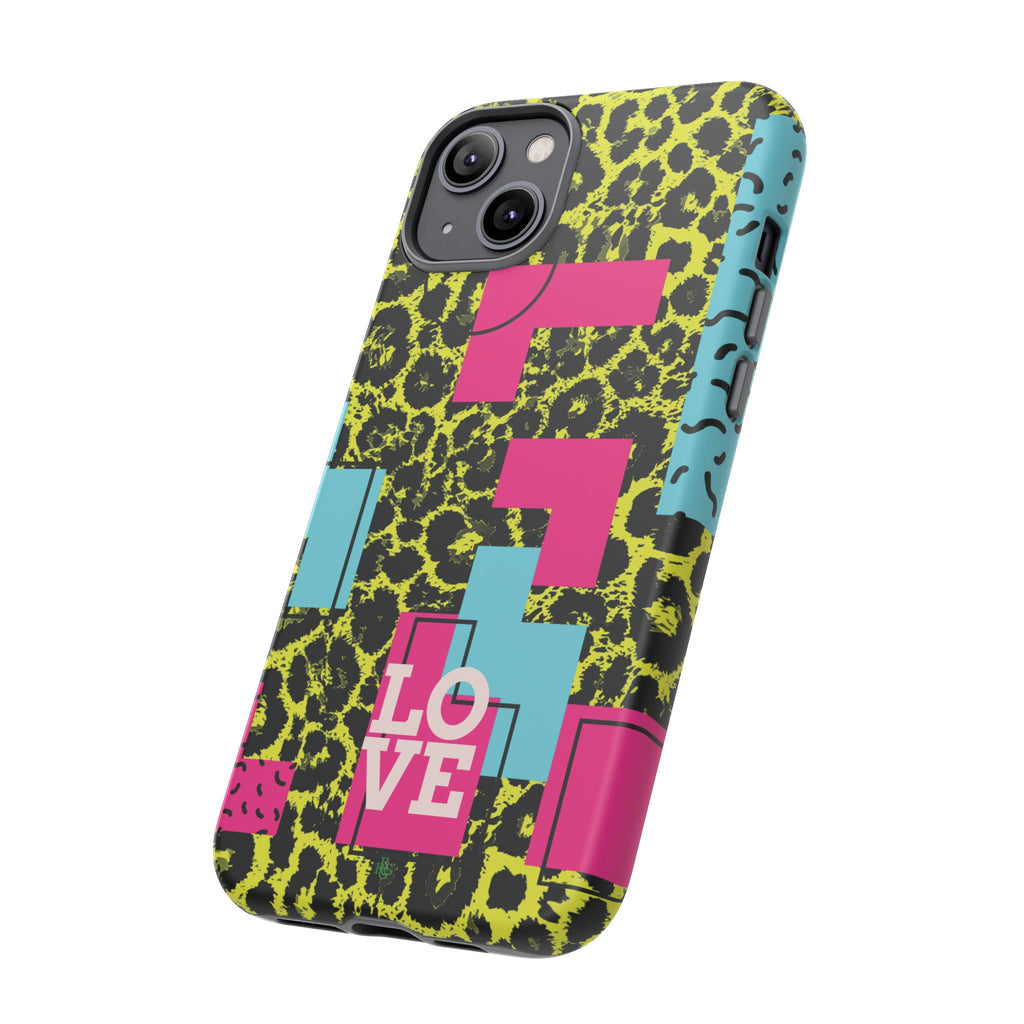 LOVE Neon Yellow RG Phone Case iPhone, Galaxy and Google Tough Cases