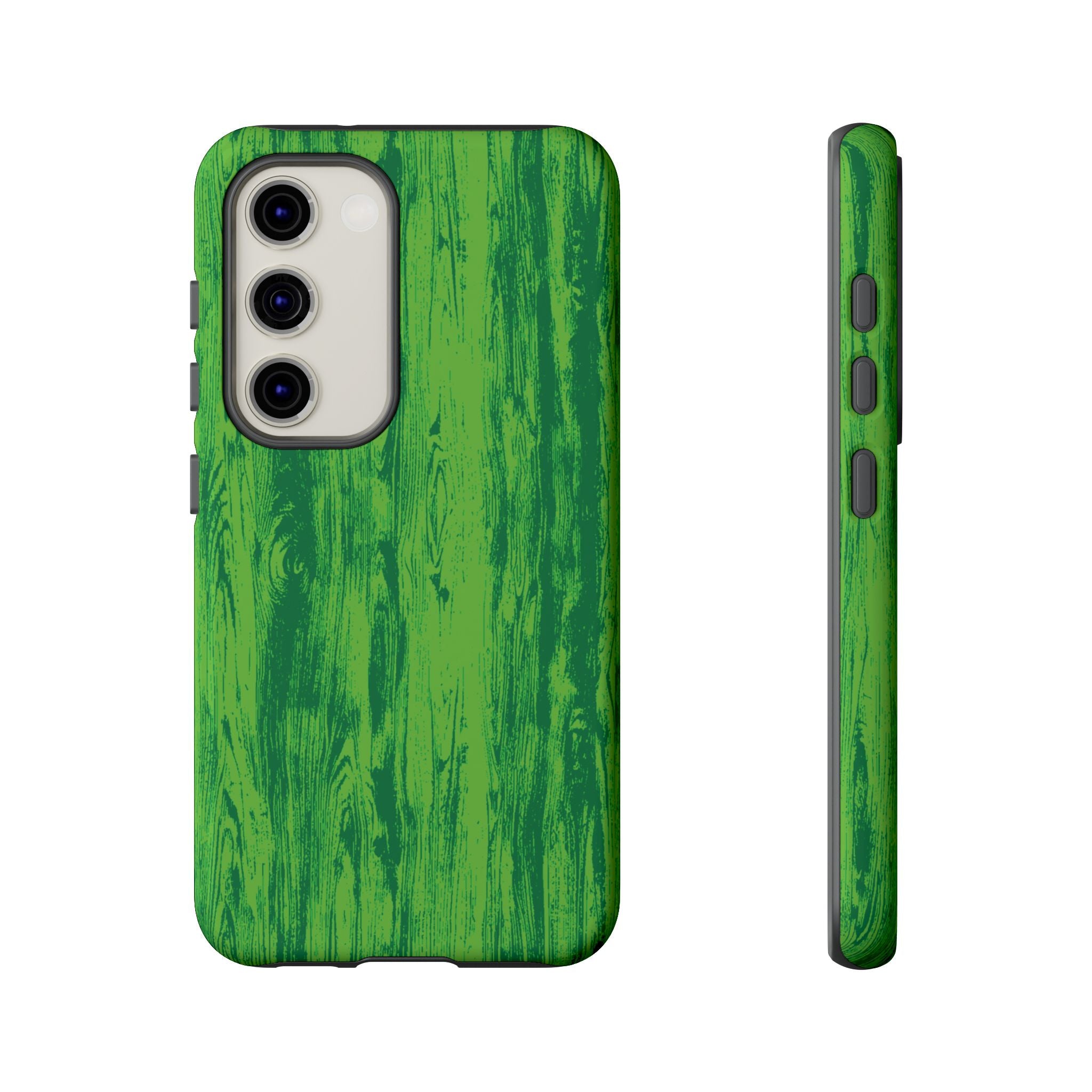 Neon Green Wood Tough Phone Case iPhone, Galaxy, or Google Pixel