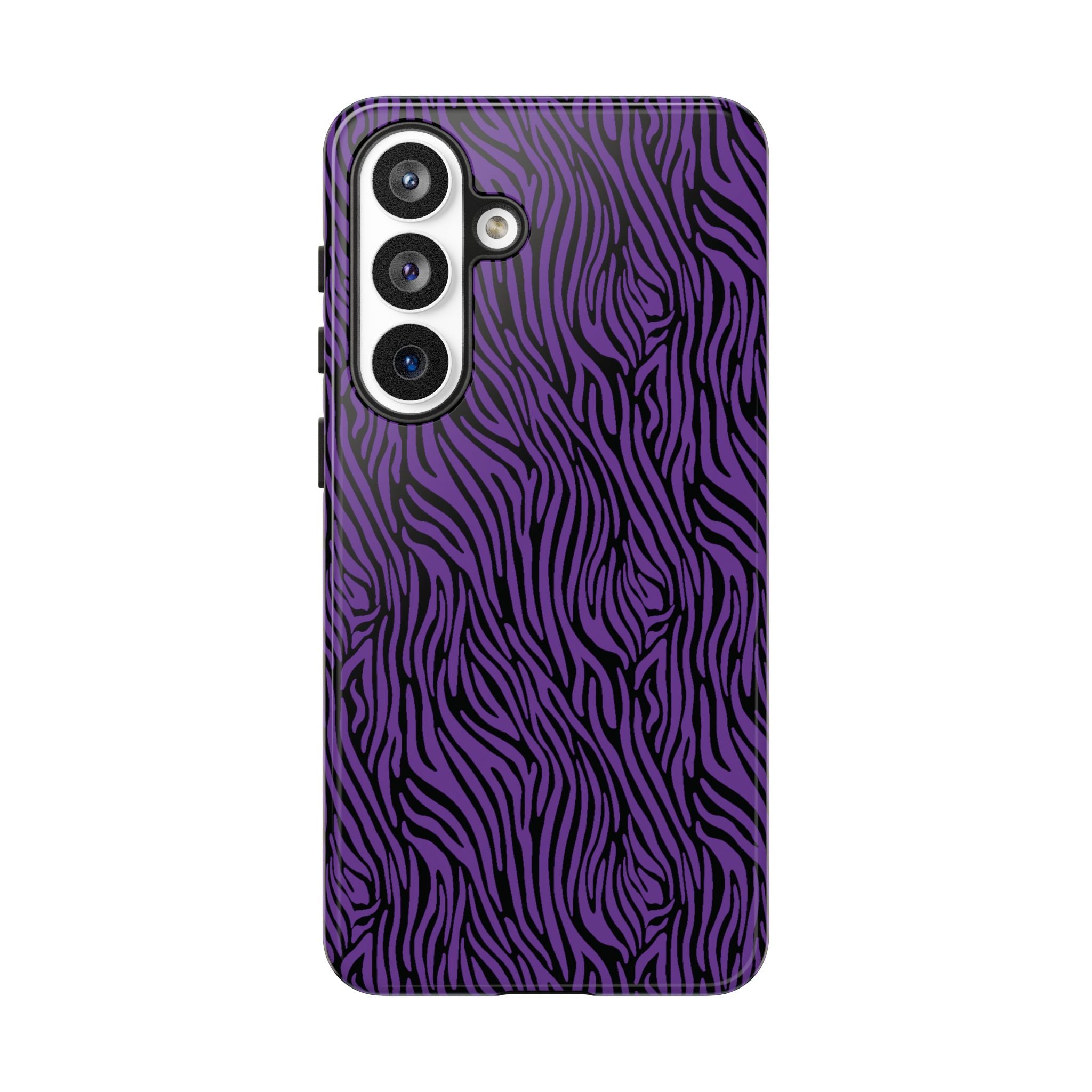 Purple Zebra Tough Phone Case for iPhone, Galaxy, or Google Pixel
