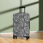 Zebra Print Black and White Luggage Cover