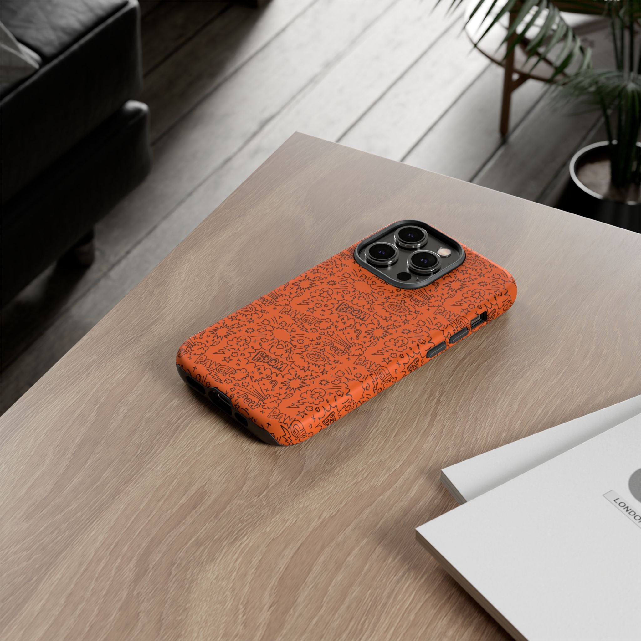 Wow Orange Tough Case for iPhone, Galaxy, or Google Pixel