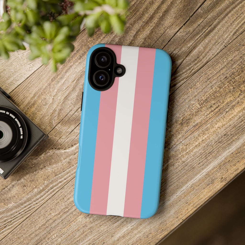 Trans Colors Tough Phone Case for iPhone, Galaxy, or Google Pixel