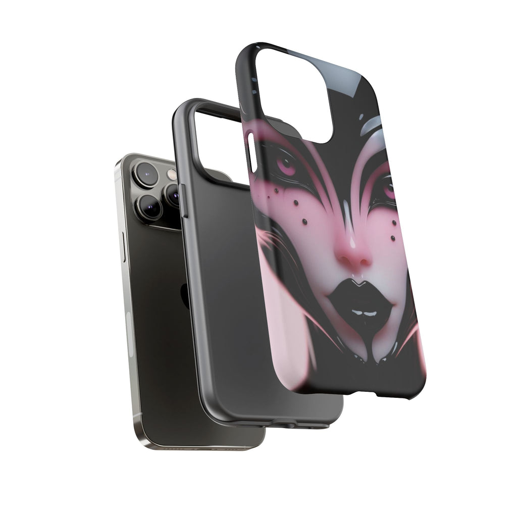 Pink Alien Tough Phone Case for iPhone, Galaxy, or Google Pixel
