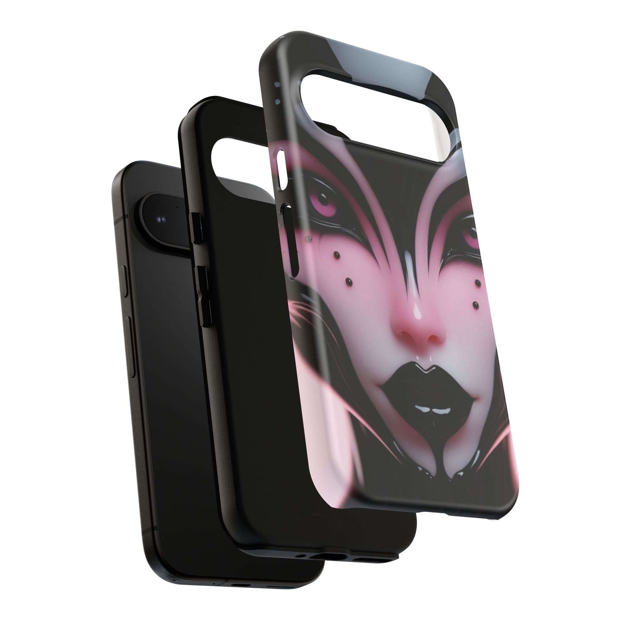 Pink Alien Tough Phone Case for iPhone, Galaxy, or Google Pixel