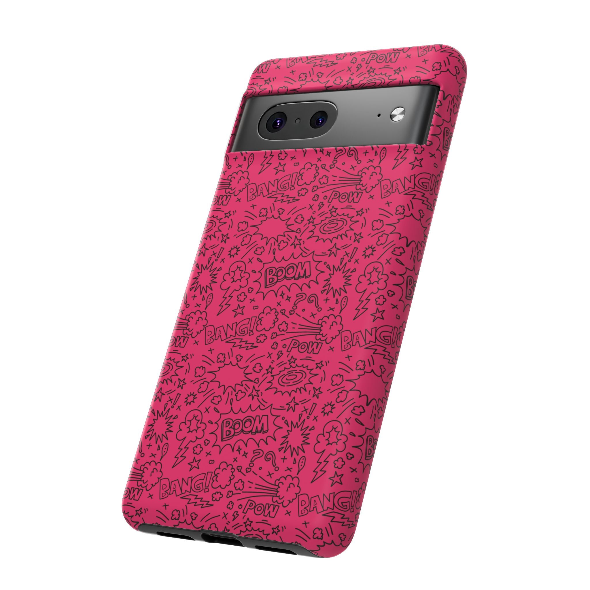 Pink Wow Tough Case for iPhone, Galaxy, or Google Pixel