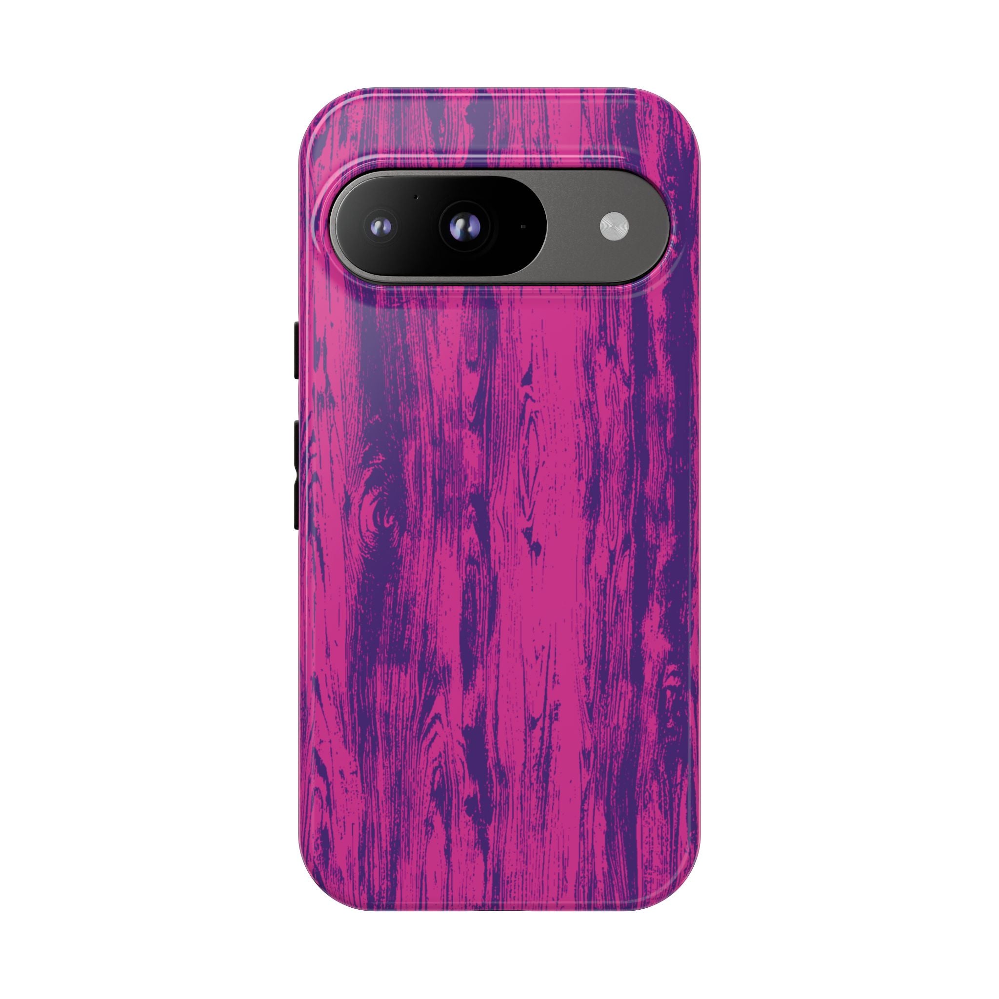 Pink Purple Wood Tough Phone Case iPhone, Galaxy, or Google Pixel