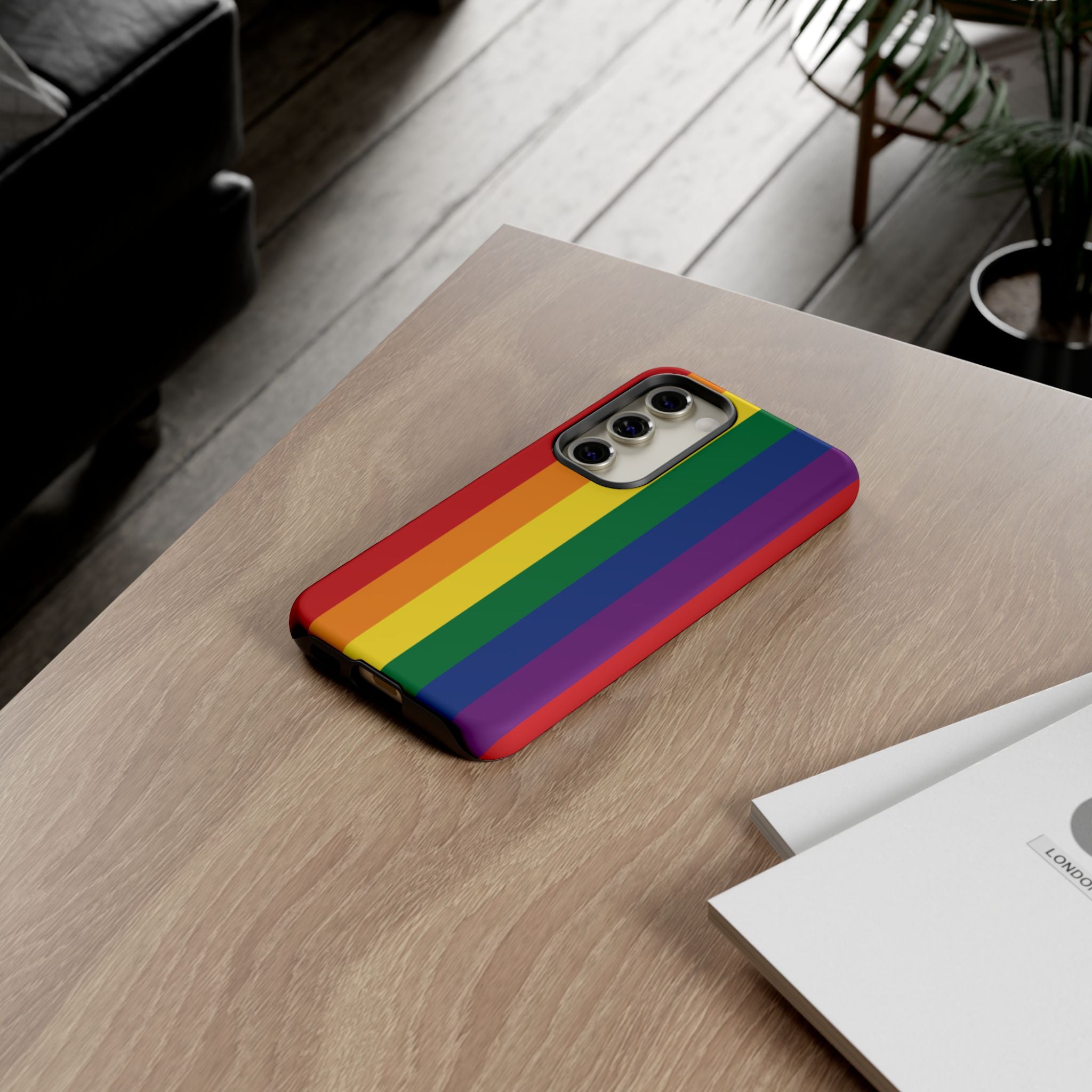 LGBTQ Rainbow Flag Tough Phone Case for iPhone, Galaxy, or Google Pixel