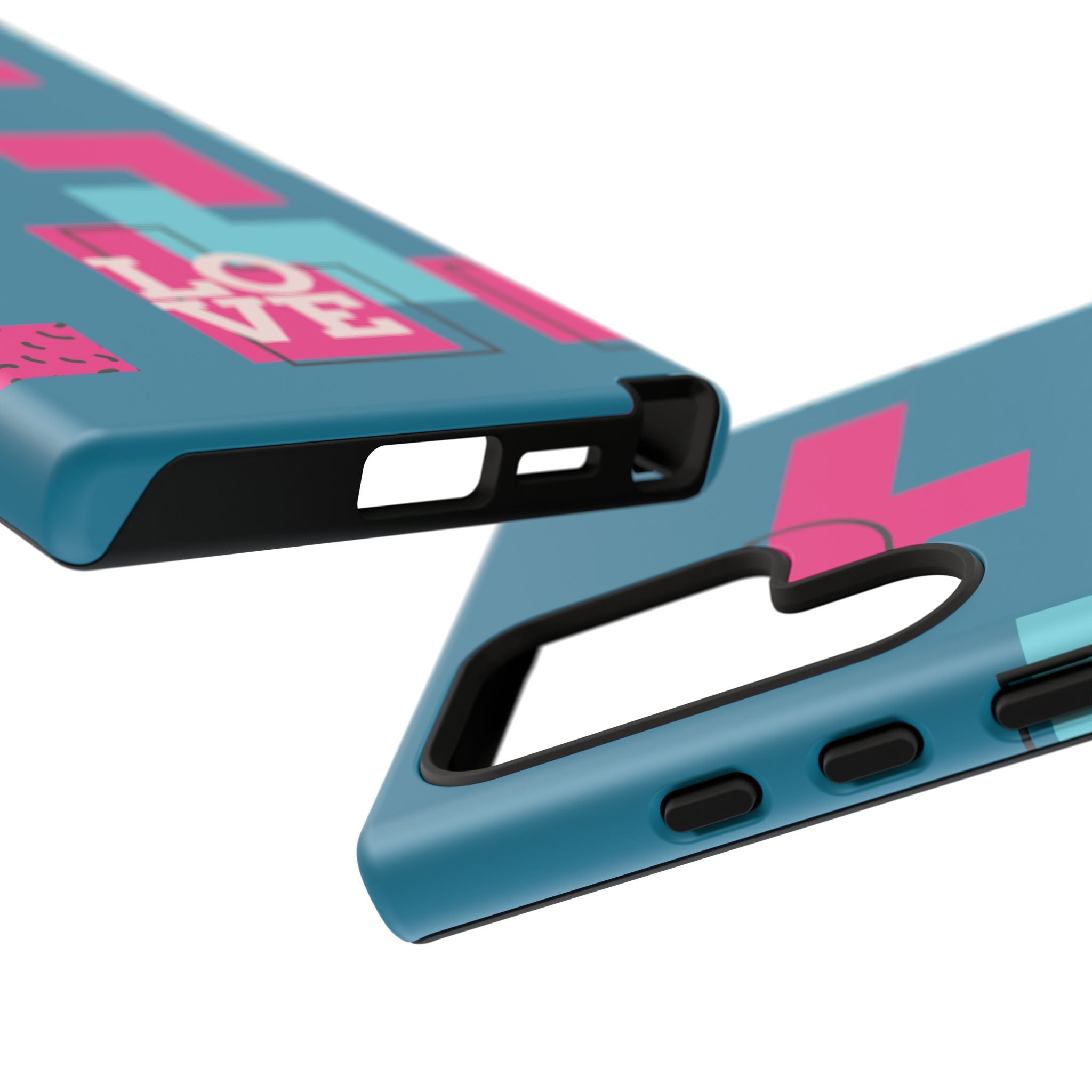 LOVE Teal Green Tough Phone Case for iPhone, Galaxy, or Google Pixel