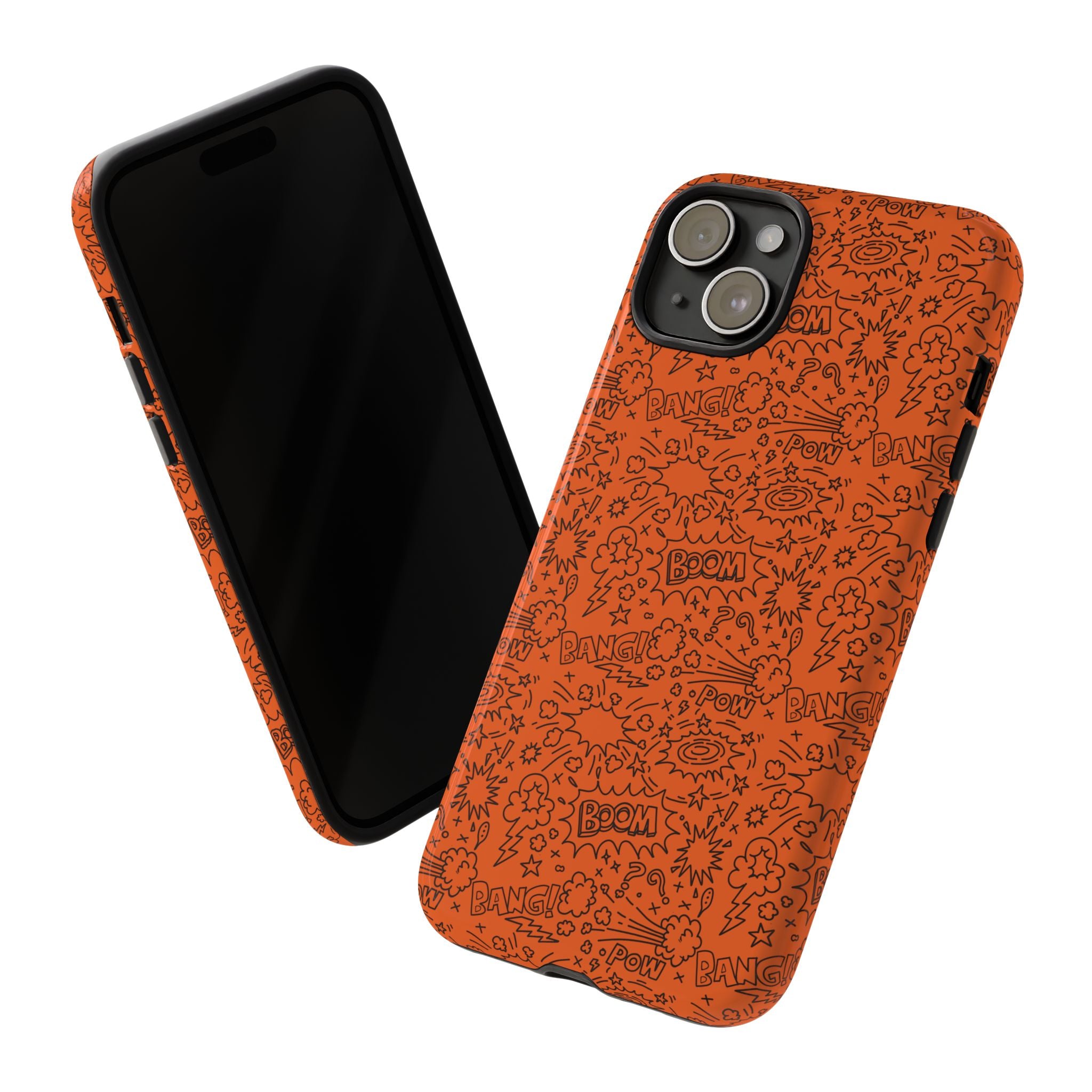 Wow Orange Tough Case for iPhone, Galaxy, or Google Pixel