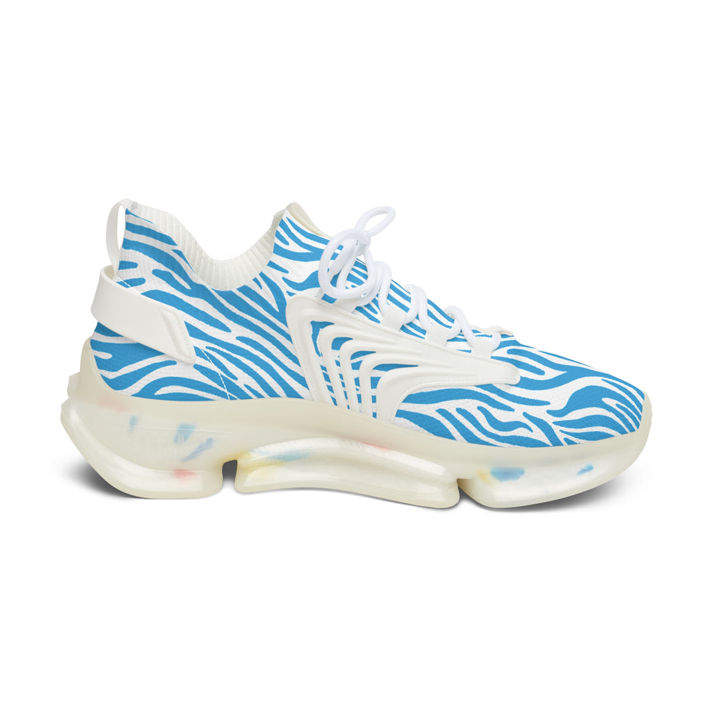 Blue Zebra Women's Mesh Sneakers