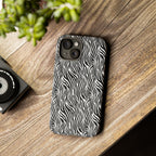 Black and White Zebra Print Tough Case iPhone, Galaxy and Google Pixel