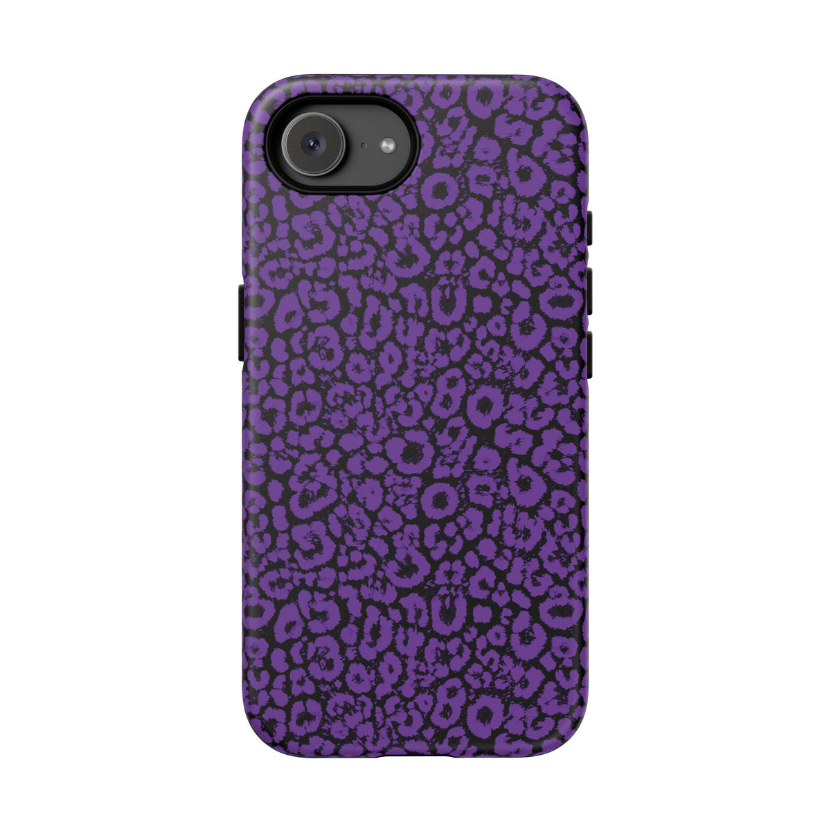 Purple Leopard Tough Case for iPhone, Galaxy or Google Pixel