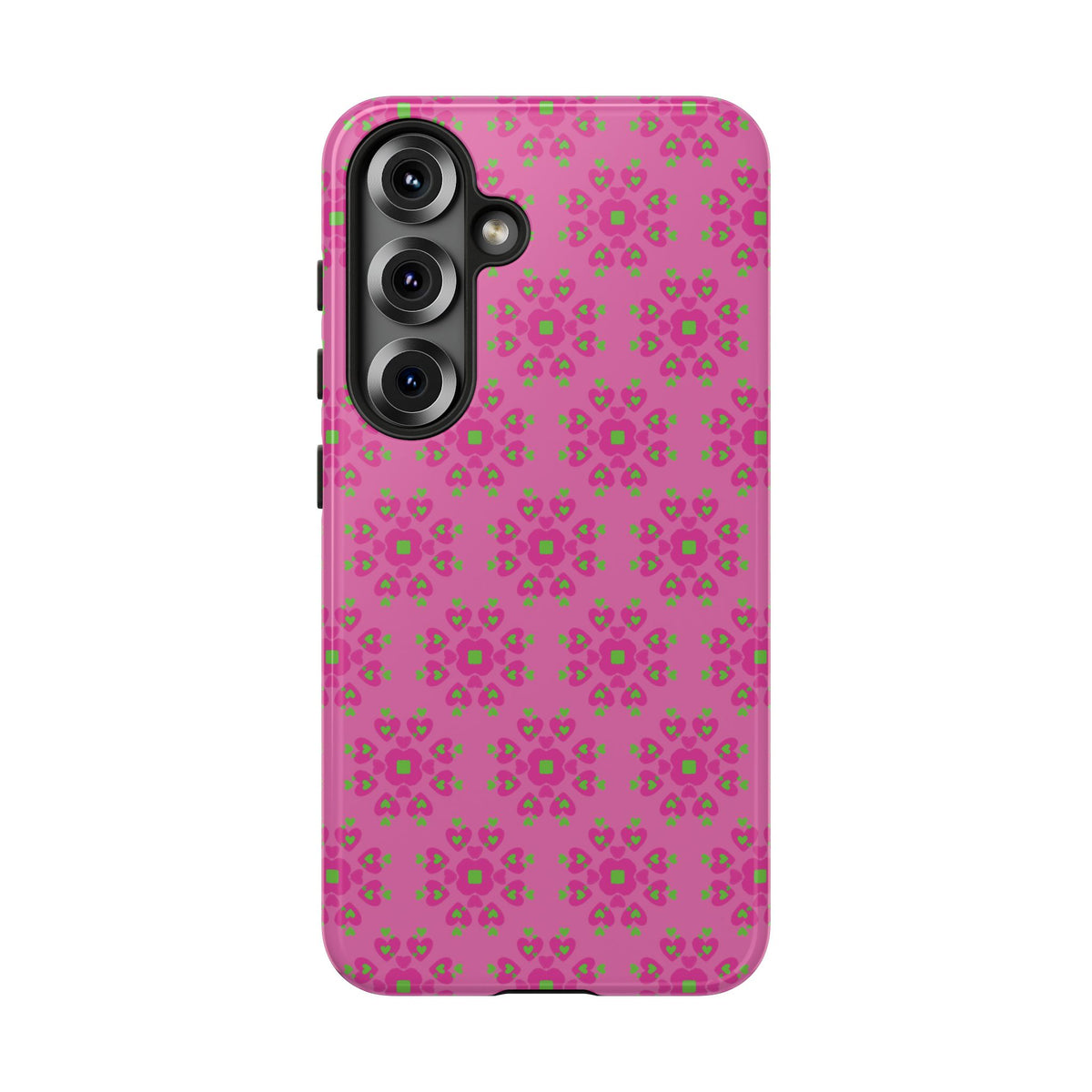 Floresta Heart Pink Tough Phone Case iPhone, Galaxy, or Google Pixel