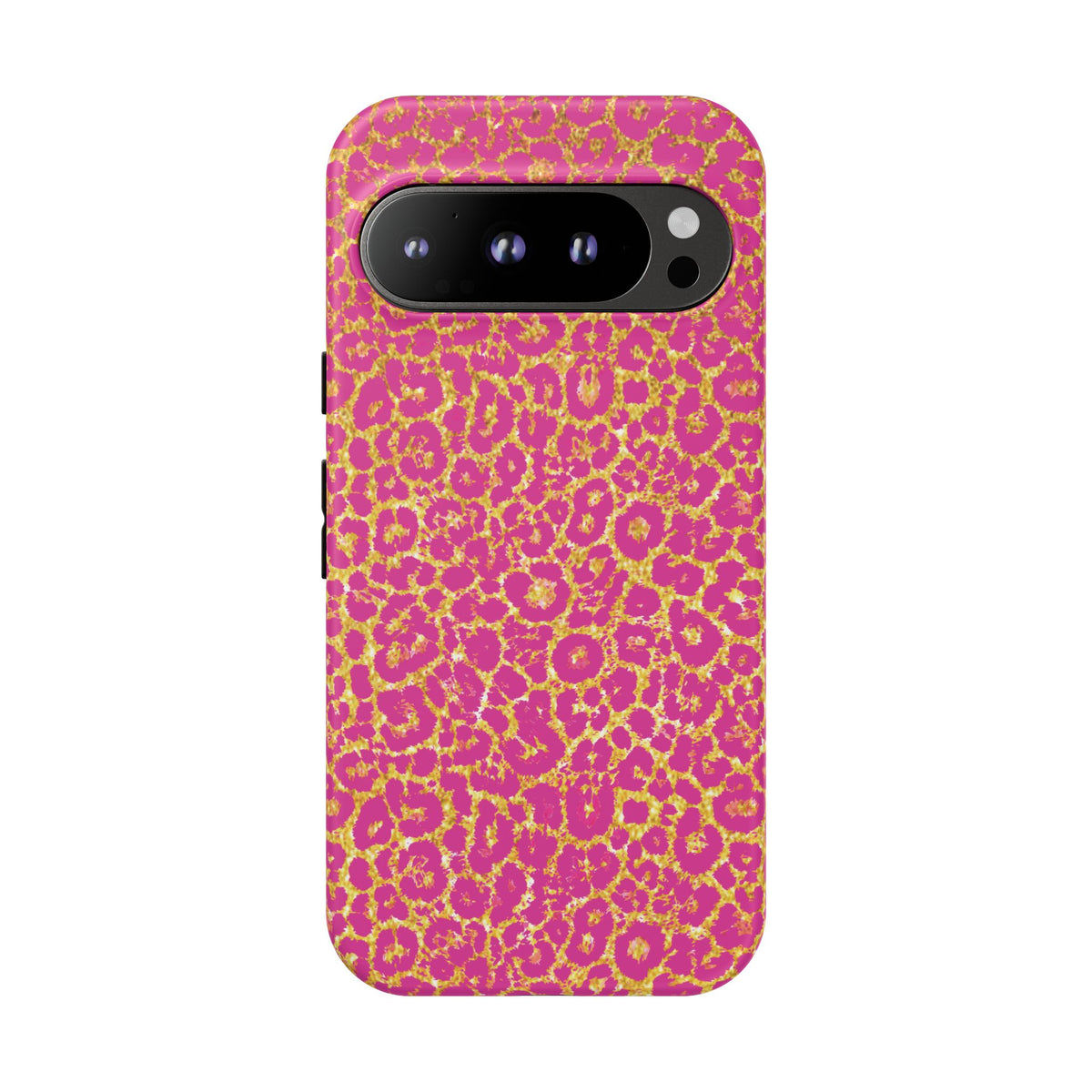 Pink Gold Leopard Tough Case for iPhone, Galaxy, or Google Pixel