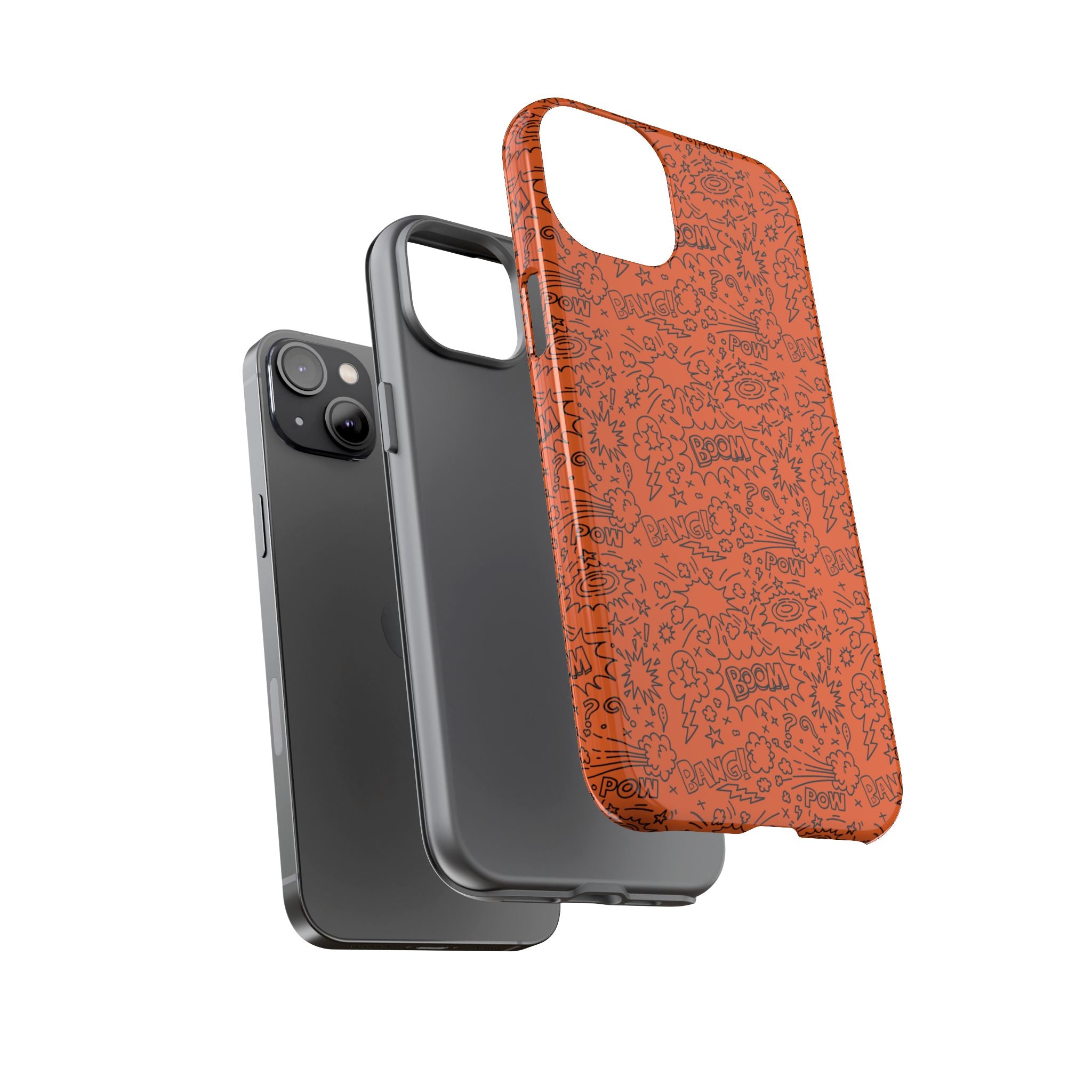 Wow Orange Tough Case for iPhone, Galaxy, or Google Pixel