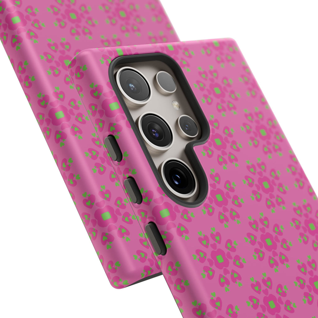 Floresta Heart Pink Tough Phone Case iPhone, Galaxy, or Google Pixel
