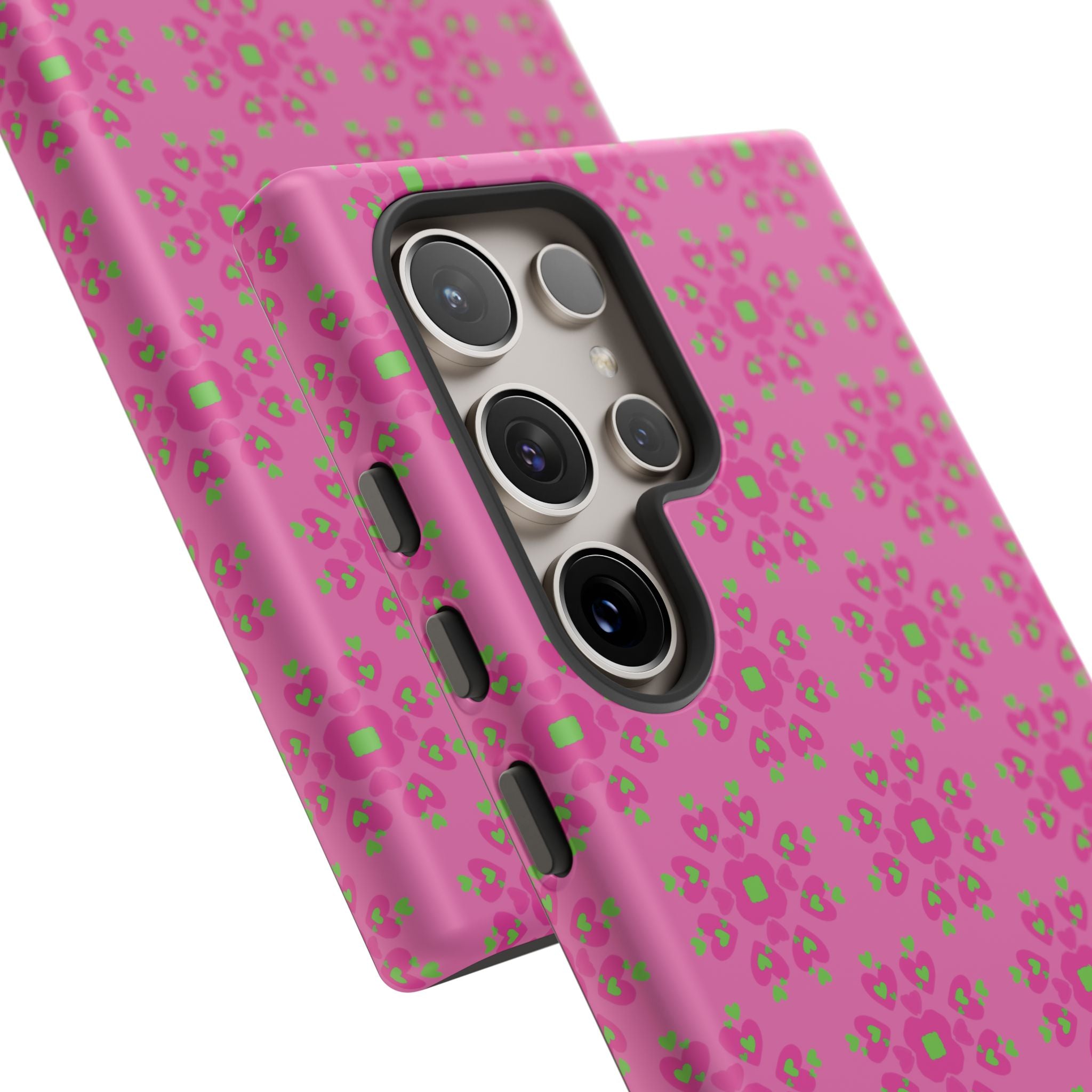 Floresta Heart Pink Tough Phone Case iPhone, Galaxy, or Google Pixel