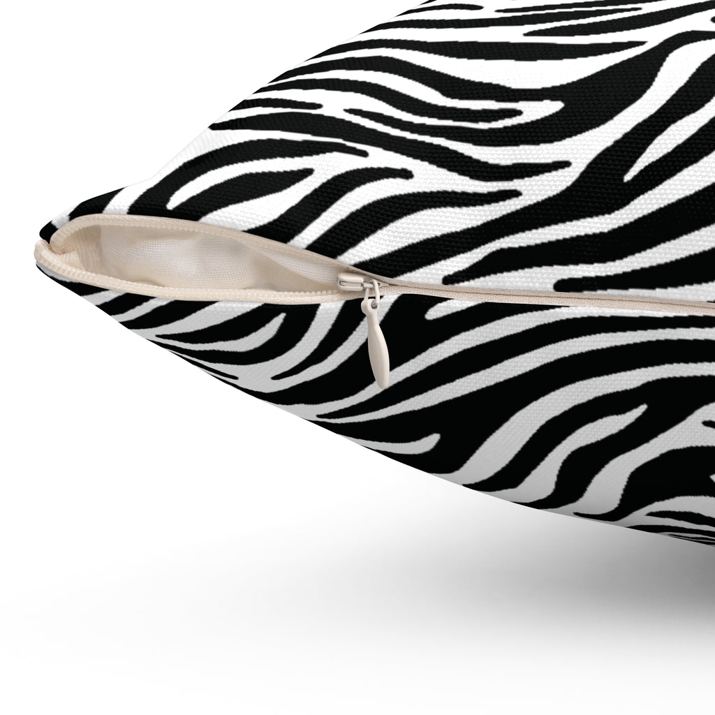 Zebra Animal Print Spun Polyester Square PILLOW