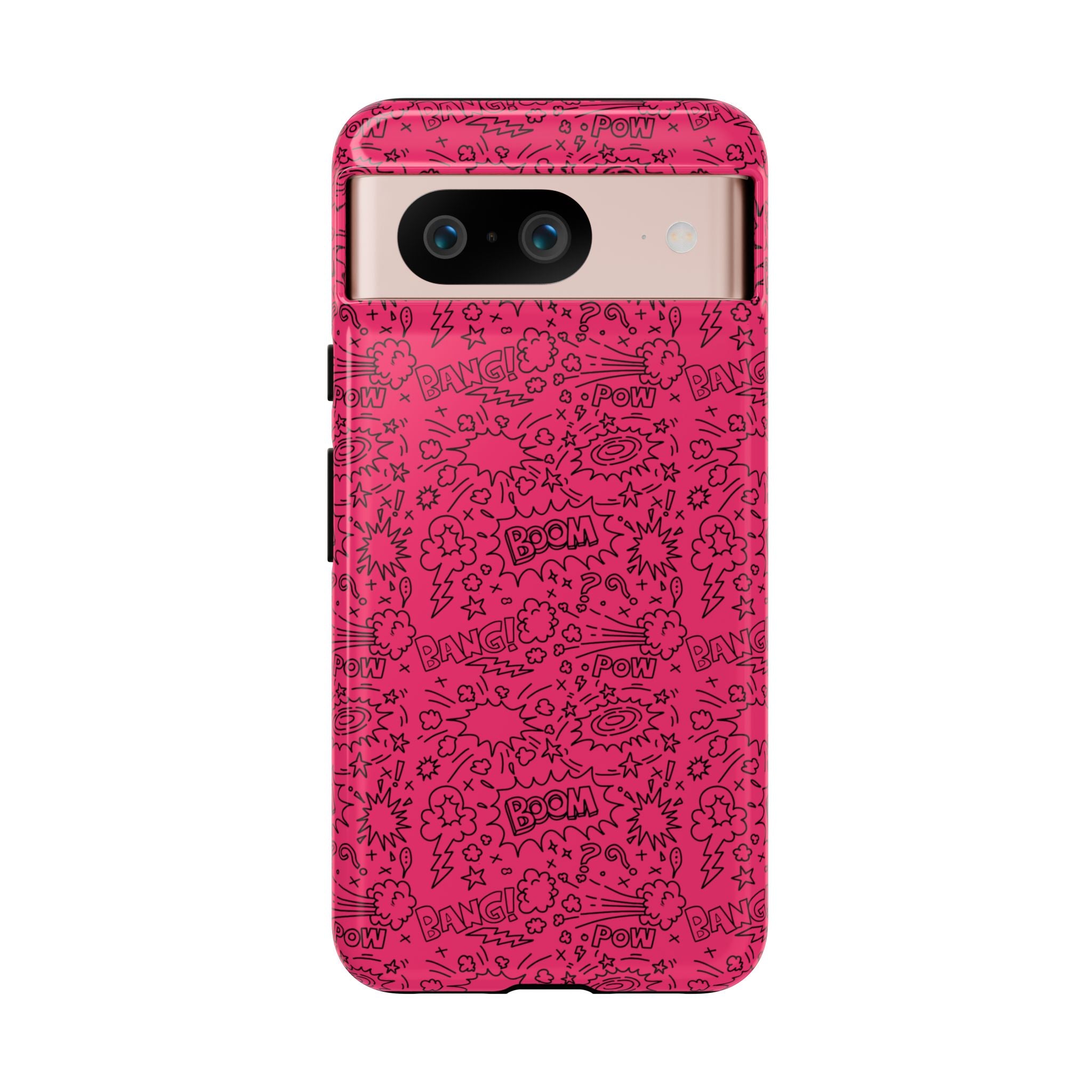 Pink Wow Tough Case for iPhone, Galaxy, or Google Pixel