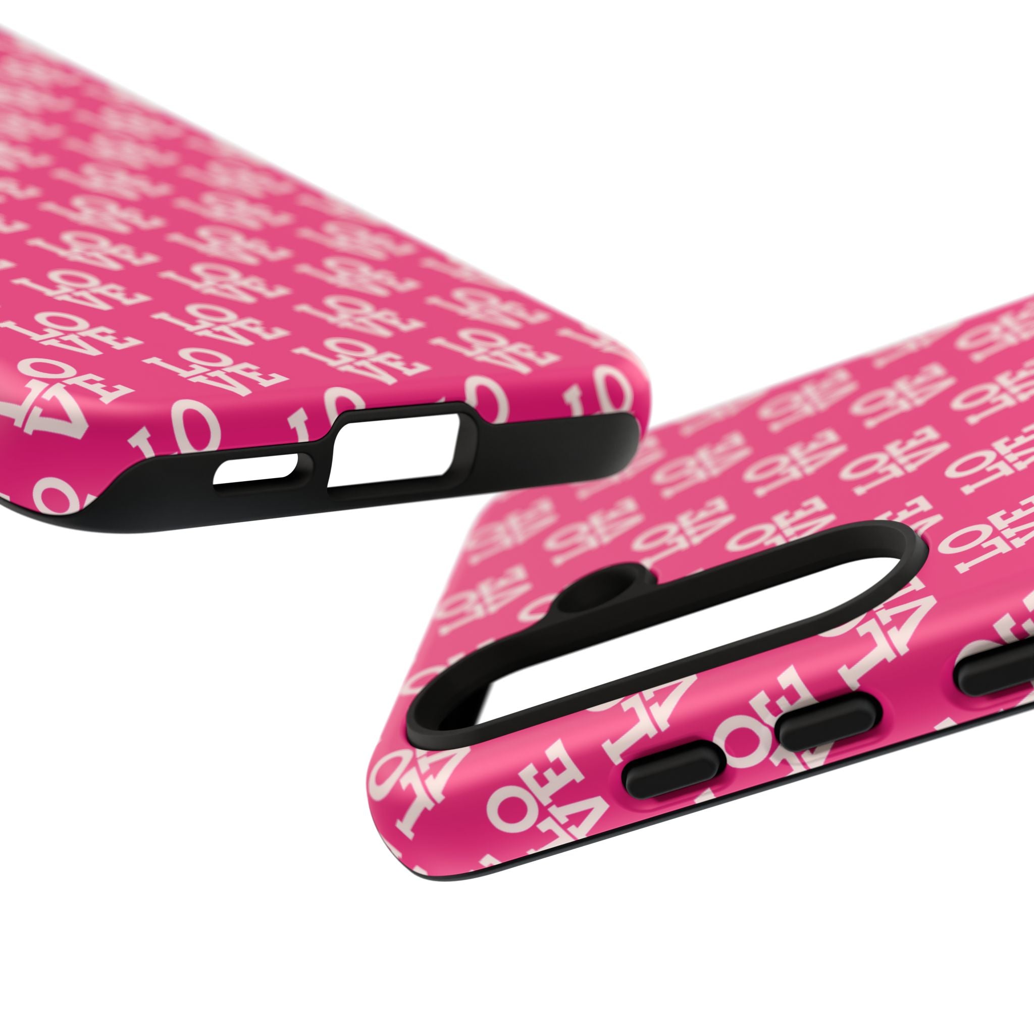 Vibrant Pink LOVE Tough Case iPhone, Galaxy, or Google Pixel
