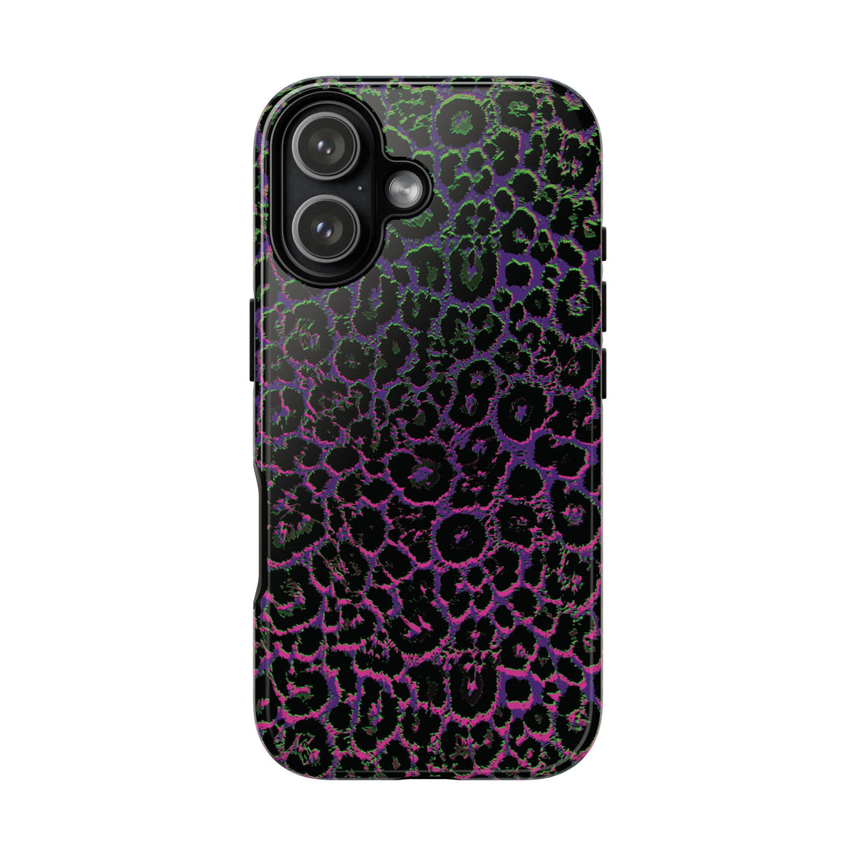 Colorful Leopard Tough Phone Case for iPhone, Galaxy, or Google Pixel