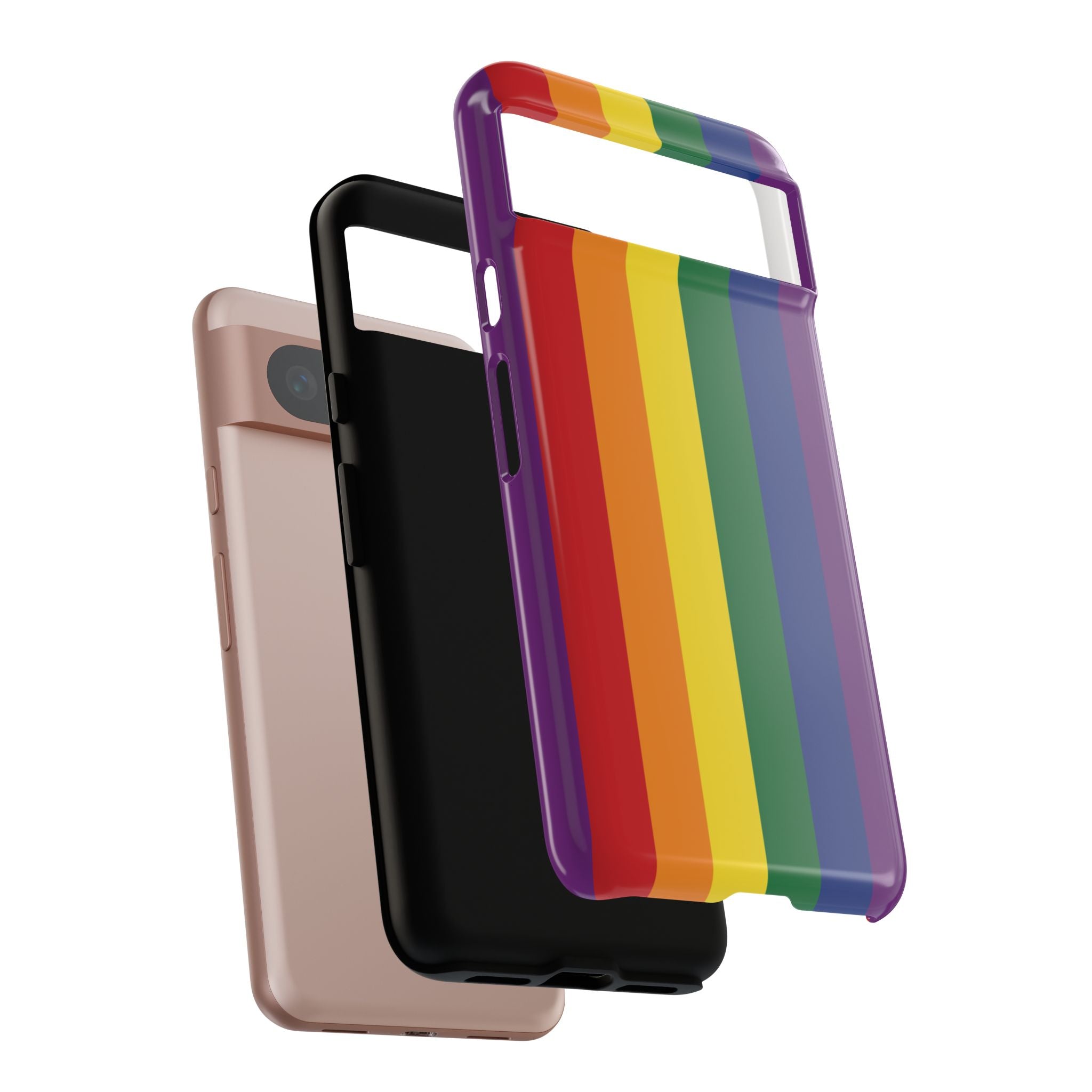 LGBTQ Rainbow Flag Tough Phone Case for iPhone, Galaxy, or Google Pixel