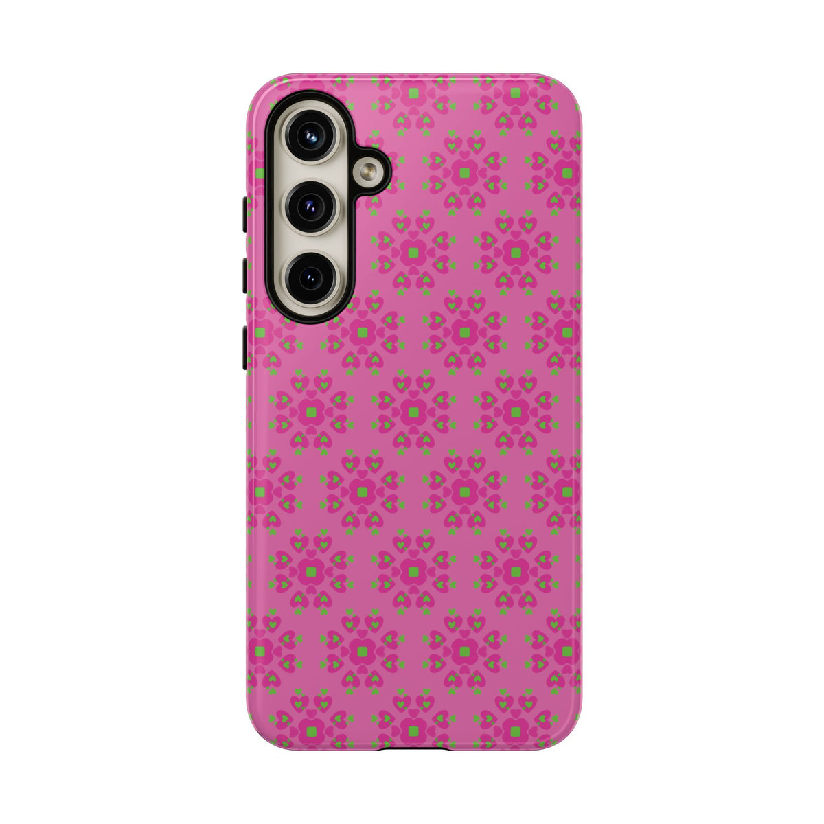 Floresta Heart Pink Tough Phone Case iPhone, Galaxy, or Google Pixel