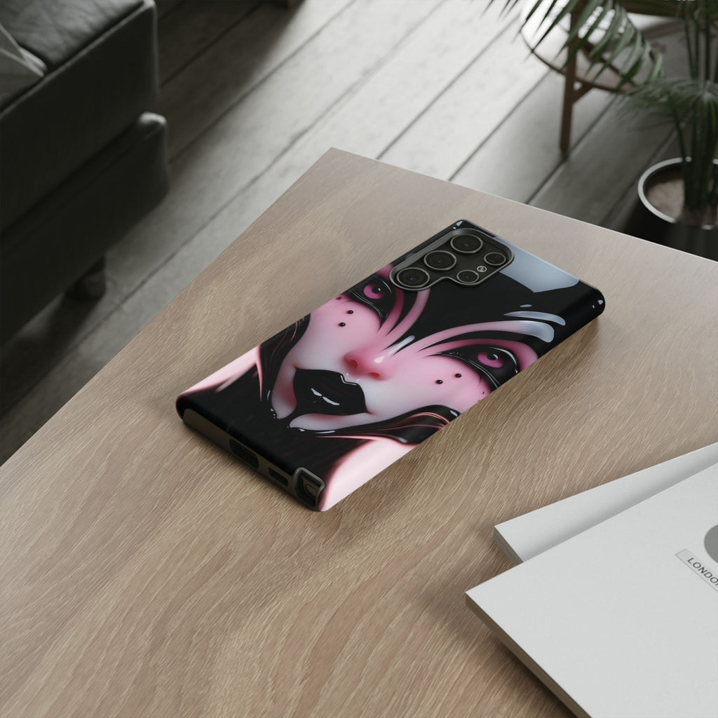 Pink Alien Tough Phone Case for iPhone, Galaxy, or Google Pixel