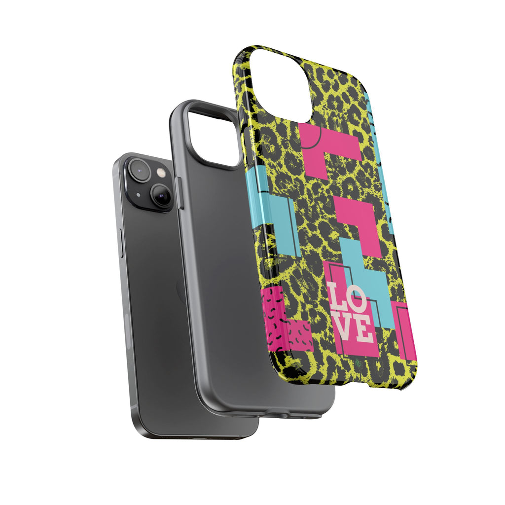 LOVE Neon Yellow RG Phone Case iPhone, Galaxy and Google Tough Cases