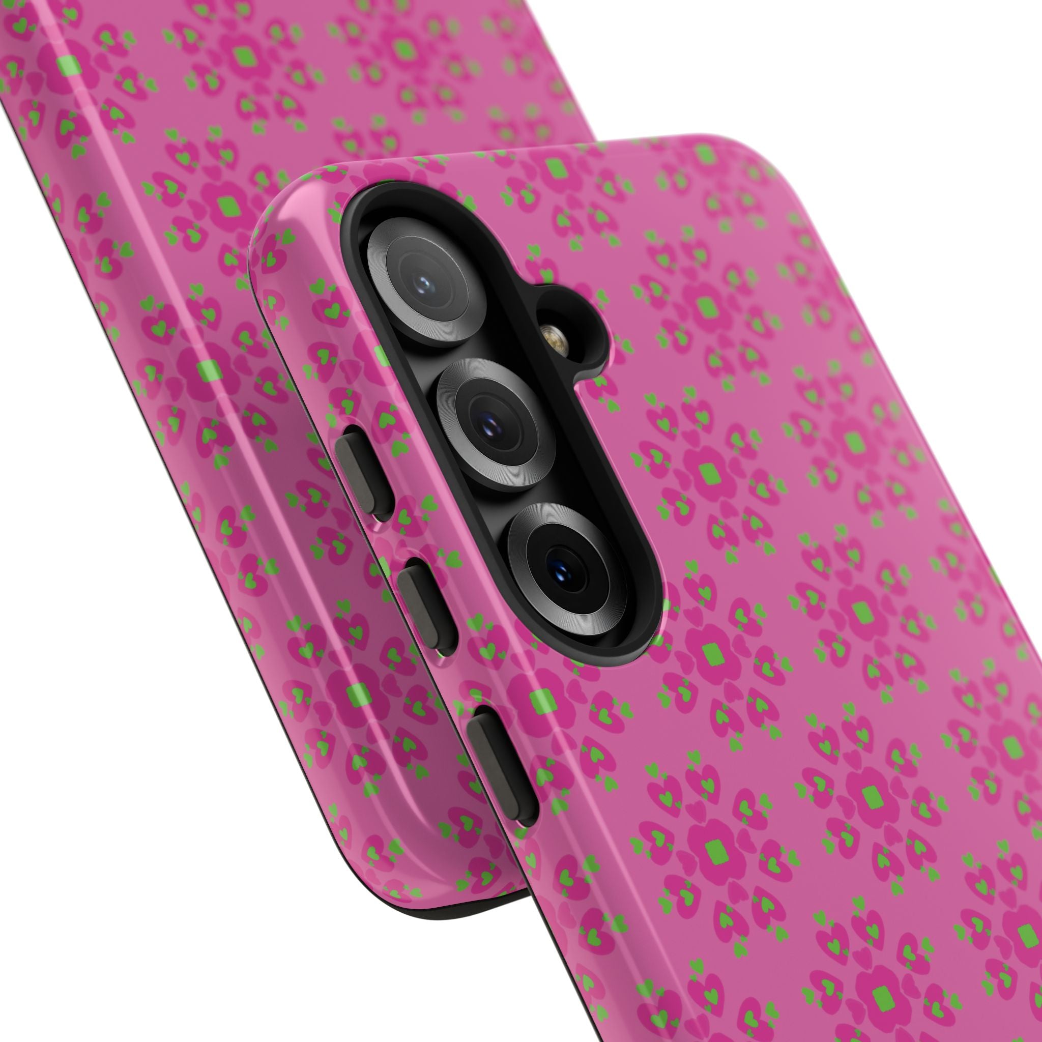 Floresta Heart Pink Tough Phone Case iPhone, Galaxy, or Google Pixel