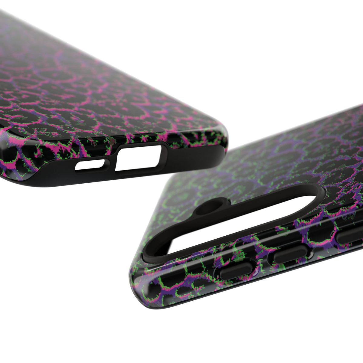 Colorful Leopard Tough Phone Case for iPhone, Galaxy, or Google Pixel