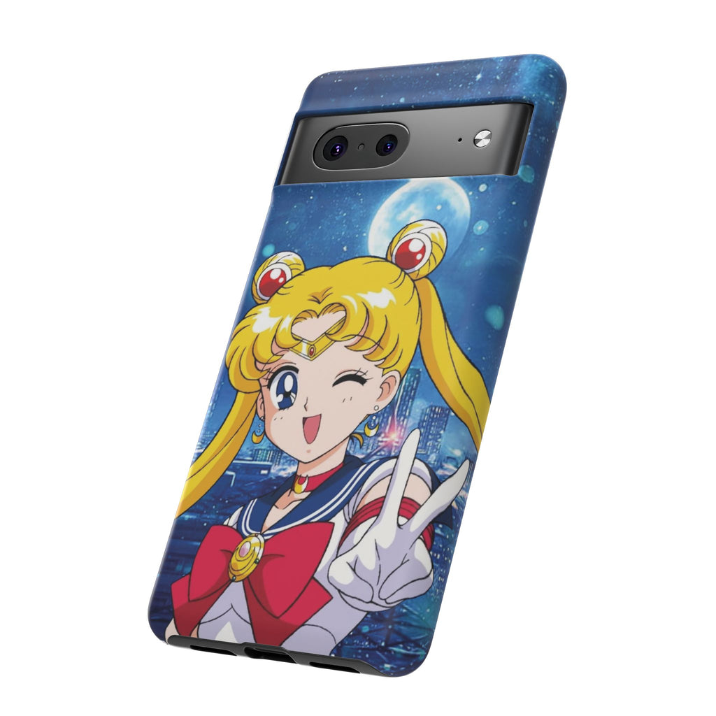 Blue S Moon Tough Case for iPhone, Galaxy, or Google Pixel