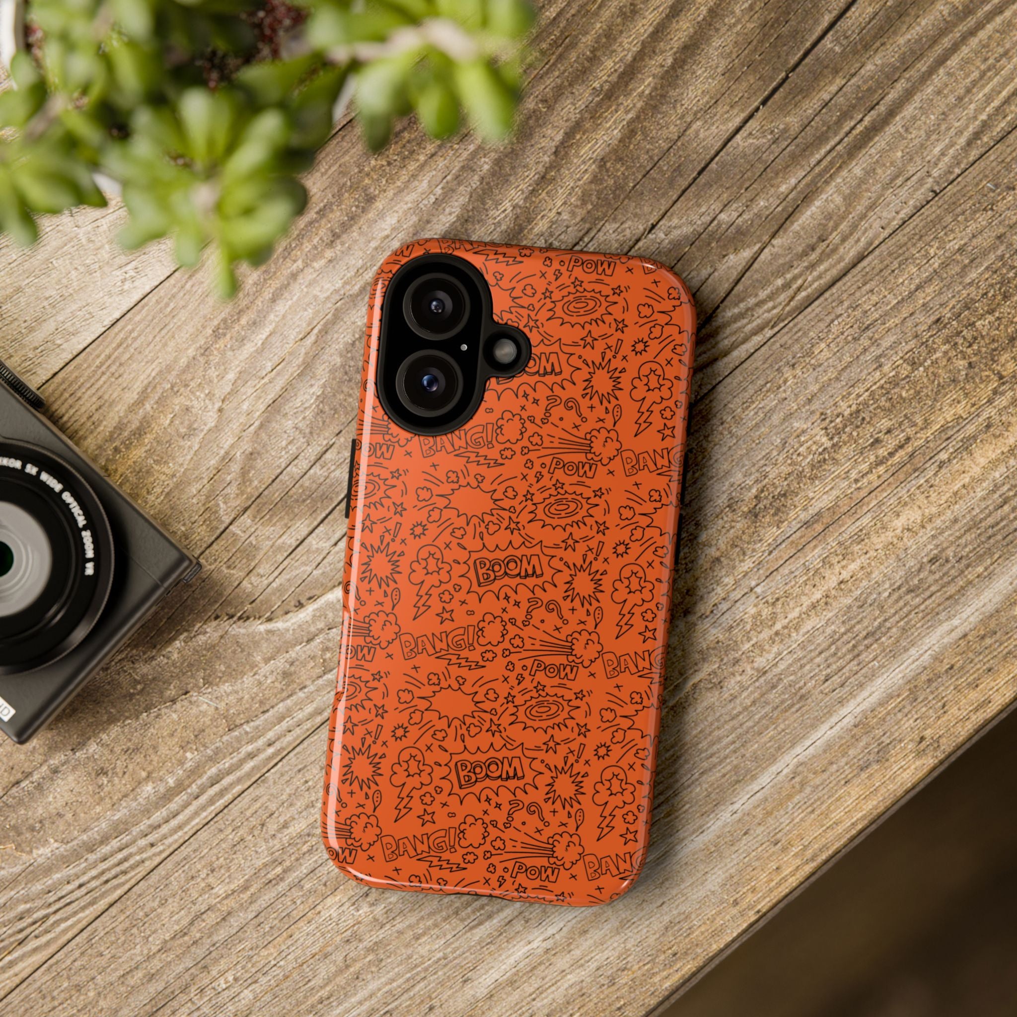 Wow Orange Tough Case for iPhone, Galaxy, or Google Pixel