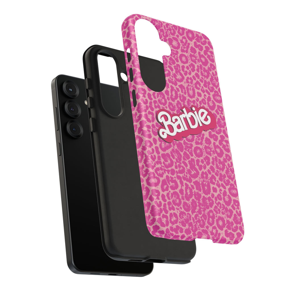 Hot Neon Pink Leopard Barb Tough Phone Case iPhone, Galaxy, or Google Pixel