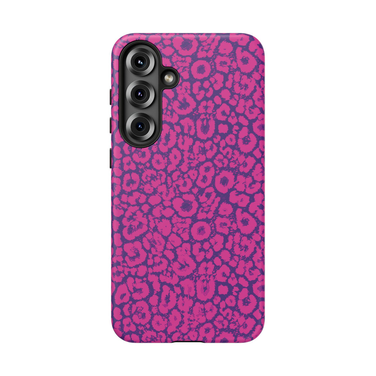 Pink Purple Leopard Tough Phone Case iPhone, Galaxy and Google Pixel