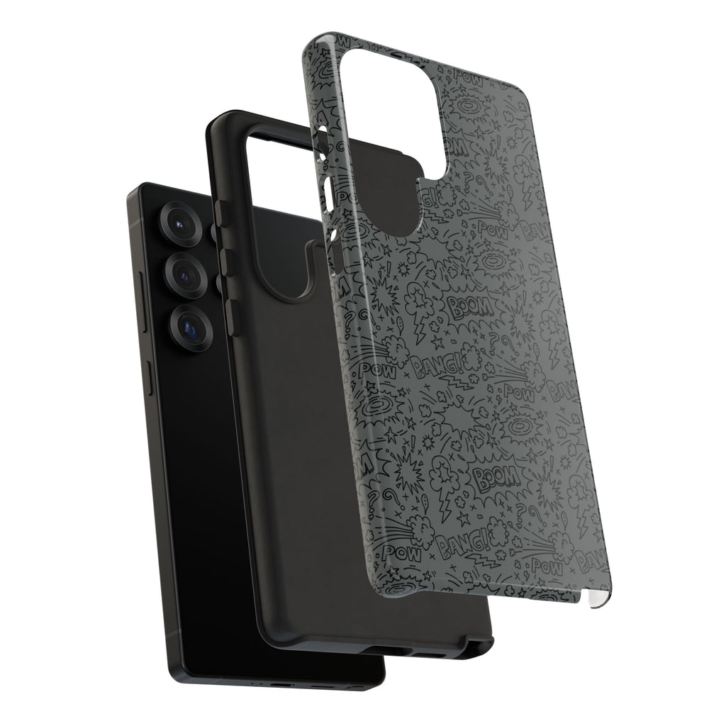 POW BOOM Comics style Tough Phone Case for iPhone, Galaxy, or Google Pixel