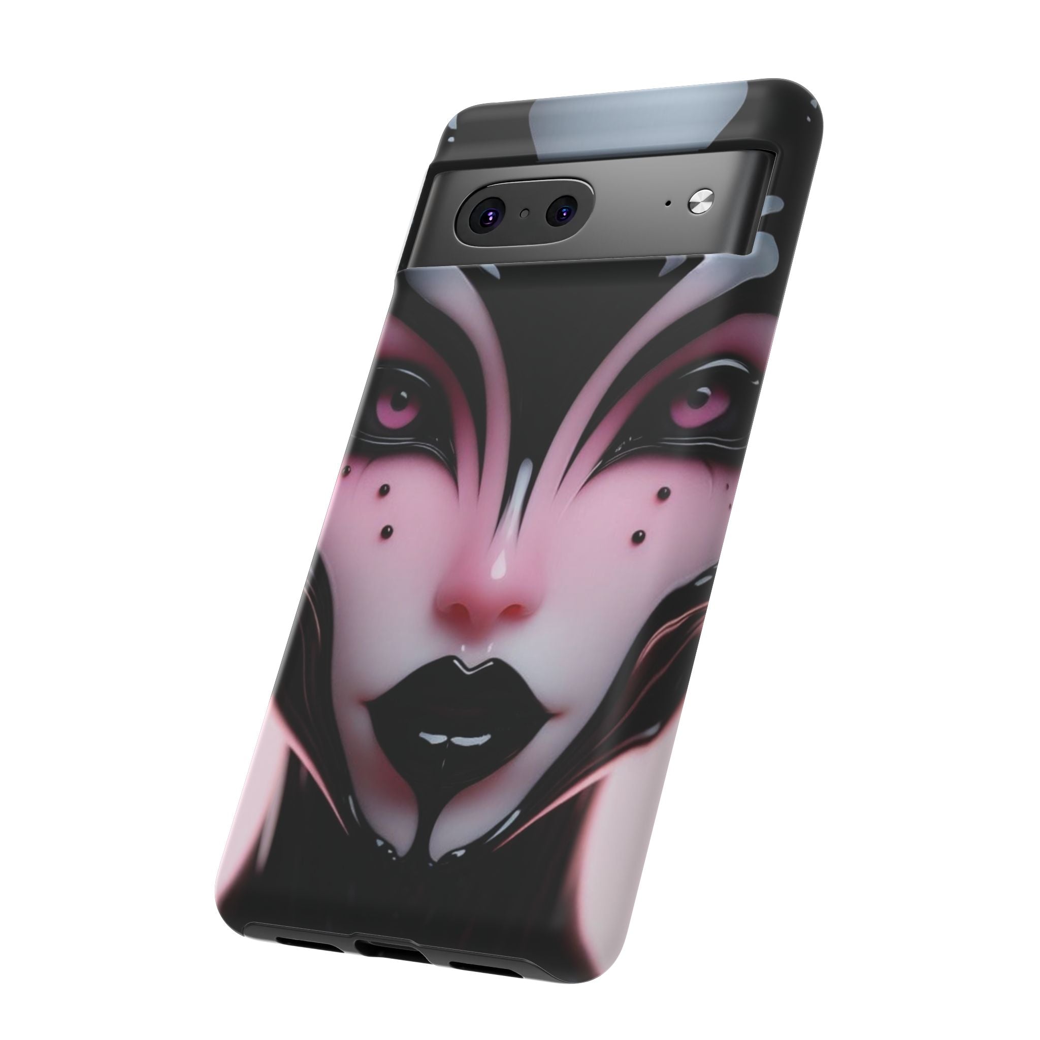 Pink Alien Tough Phone Case for iPhone, Galaxy, or Google Pixel