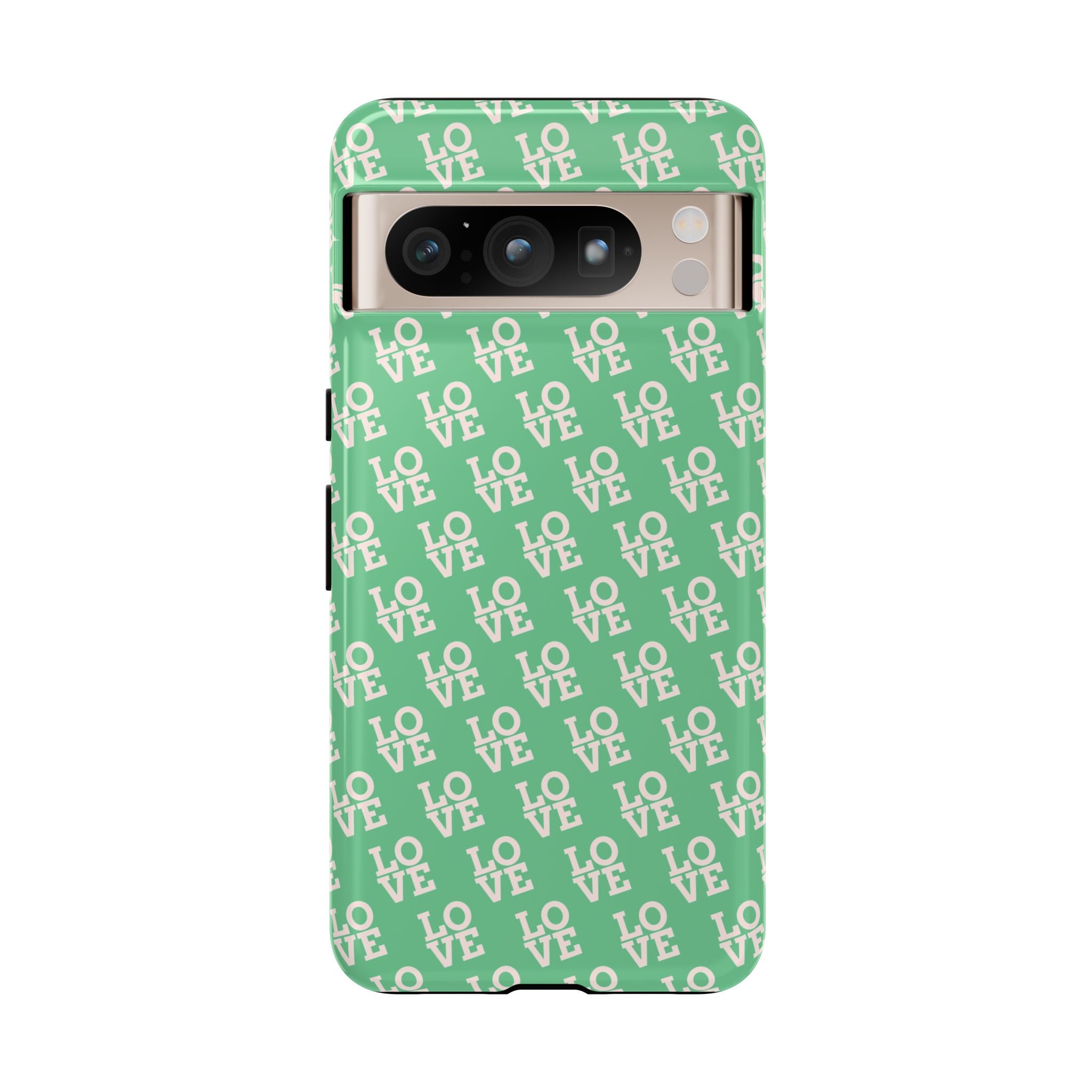 LOVE Aqua Tough Phone Case for iPhone, Galaxy, or Google Pixel