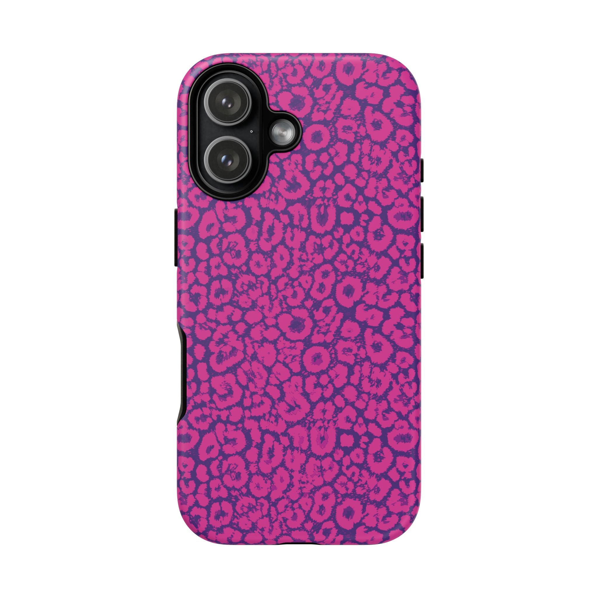 Pink Purple Leopard Tough Phone Case iPhone, Galaxy and Google Pixel